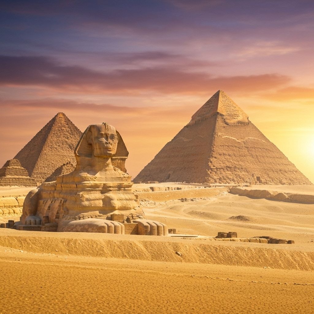 أهرامات الجيزة وأبو الهول